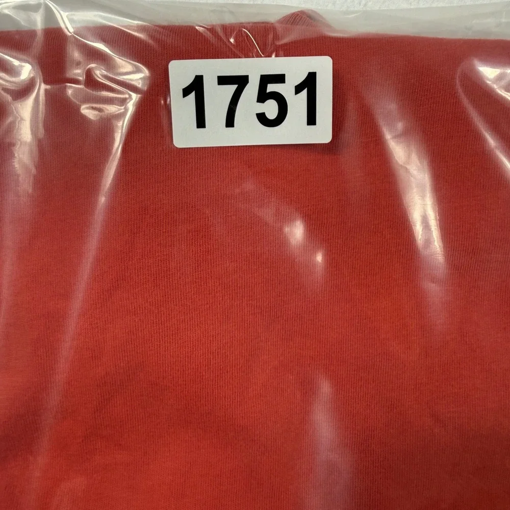 J.Crew Broken-In Henley Shirt Large Red Short Sleeve Minimalist Cotton Tee